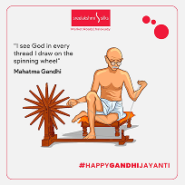 Gandhi Jayanti · spinning wheel · 2020